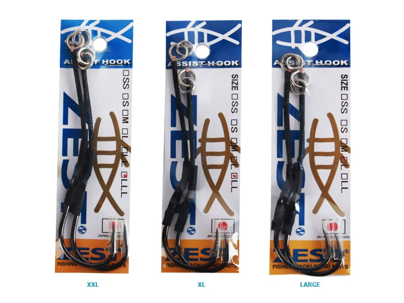 Zest Pre Rigged Jigging Assist Hooks