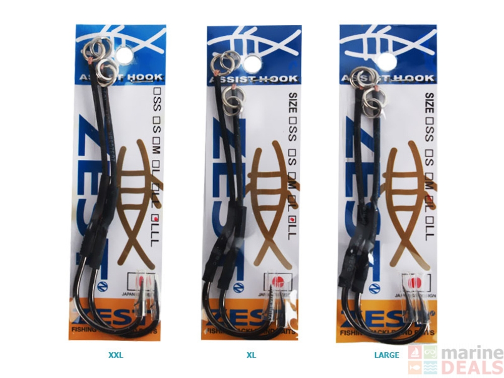 Zest Pre Rigged Jigging Assist Hook Medium Qty 2