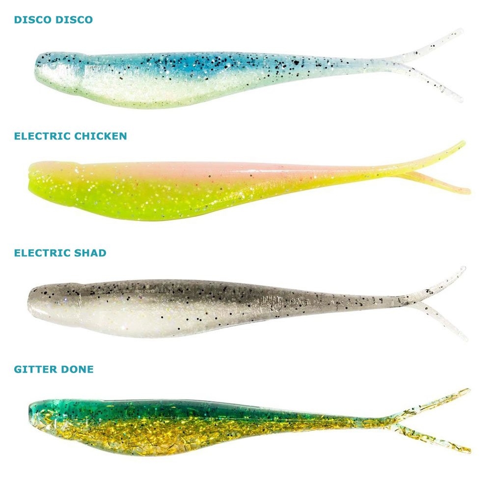 Z-Man Jerk ShadZ Scented Soft Bait 4in/10cm Qty 5