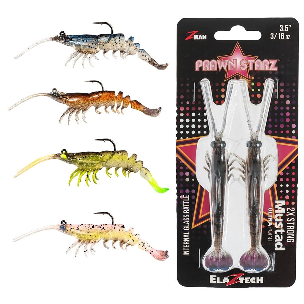 Z-Man PrawnstarZ Shrimp Soft Bait 3.5in 2-Pack