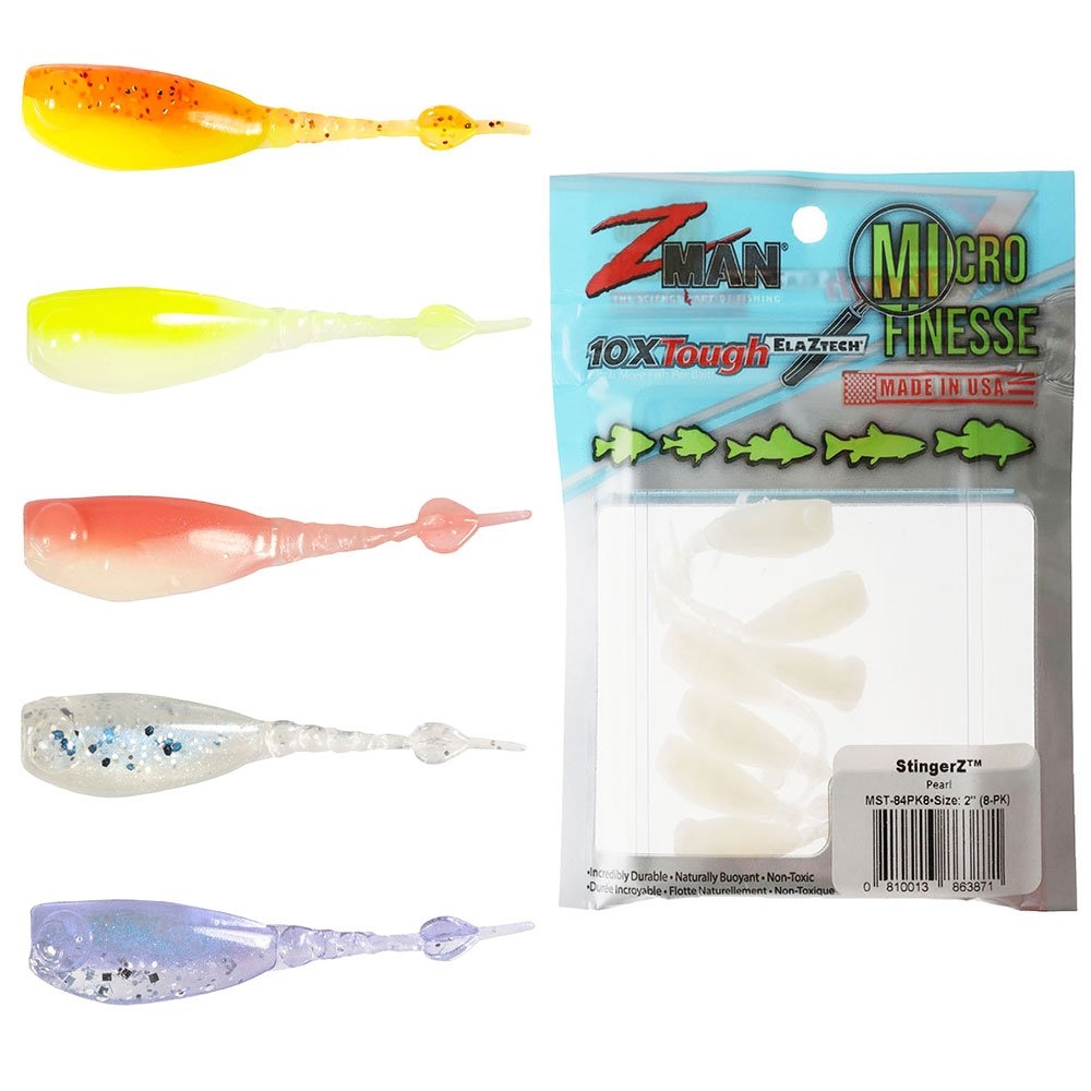 Z-Man Micro Finesse StingerZ Soft Bait 5cm Qty 8