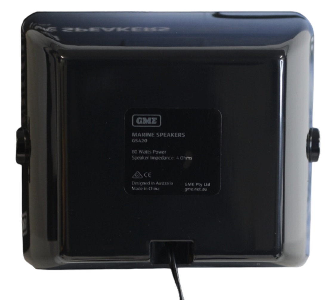 GME GS420 Marine Box Speakers 5in 80W Black Qty 2