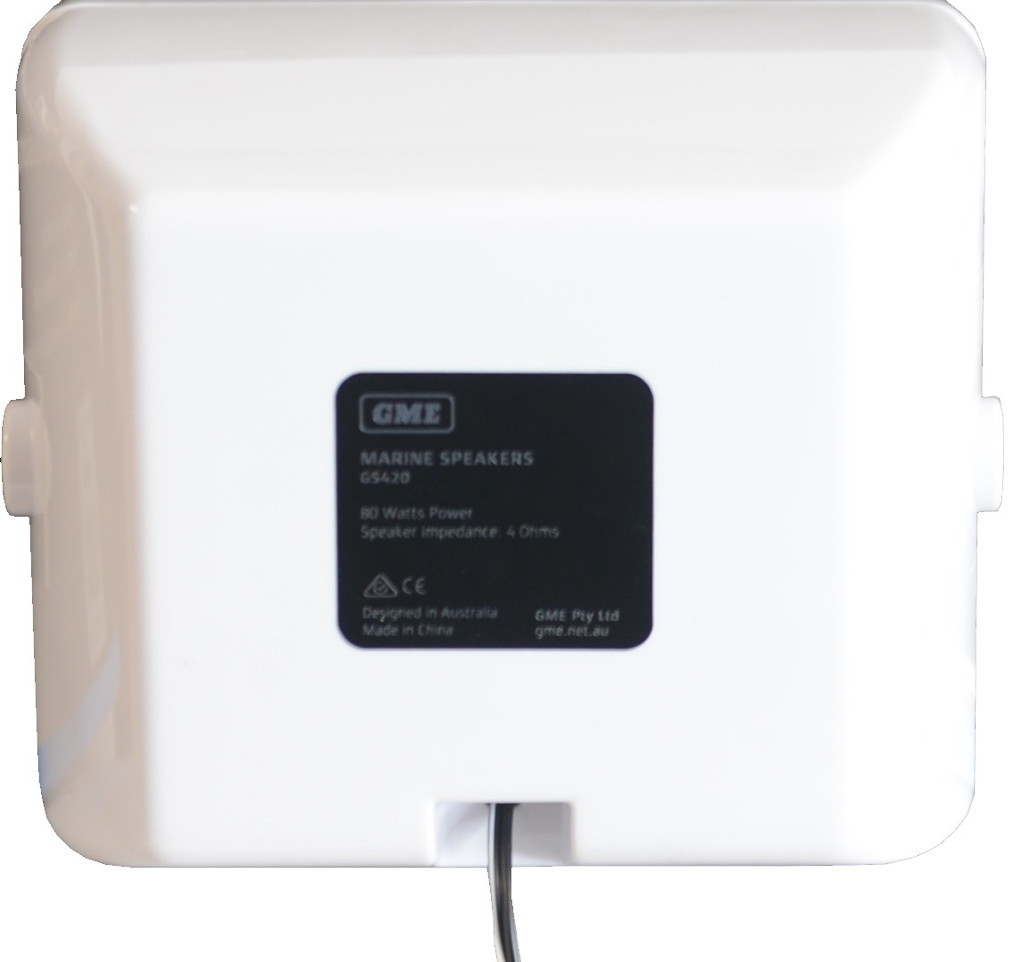 GME GS420 Marine Box Speakers 5in 80W White Qty 2