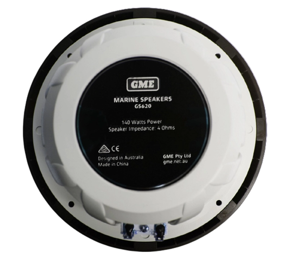 GME GS620 Flush Mount Marine Speakers 7in 140W Black Qty 2 GME GS620 Flush Mount Marine Speakers 7in 140W Black Qty 2