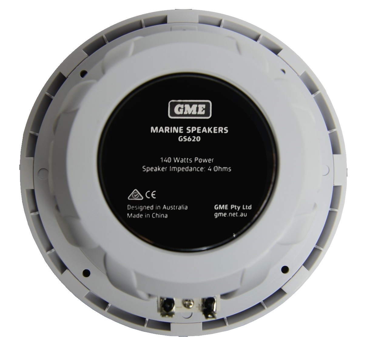 GME GS620 Flush Mount Marine Speakers 7in 140W White Qty 2