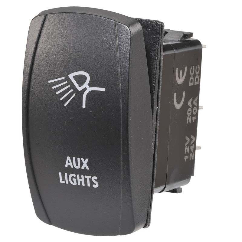 NARVA LED Aux Lights Off/On Rocker Switch Blue