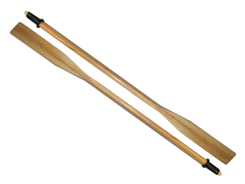 NZ Pine Varnished Wooden Oars Pair 2.1m