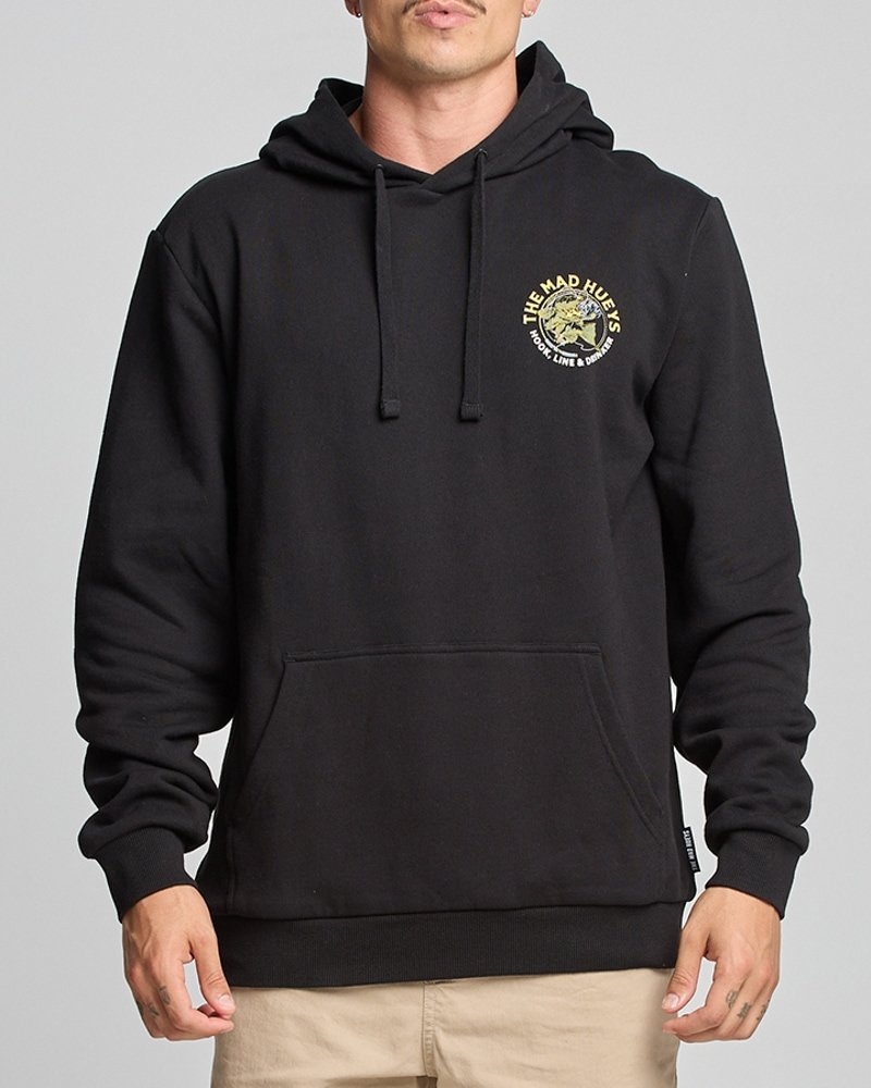 The Mad Hueys Hook Line and Drinker Pullover Fleece Hoodie