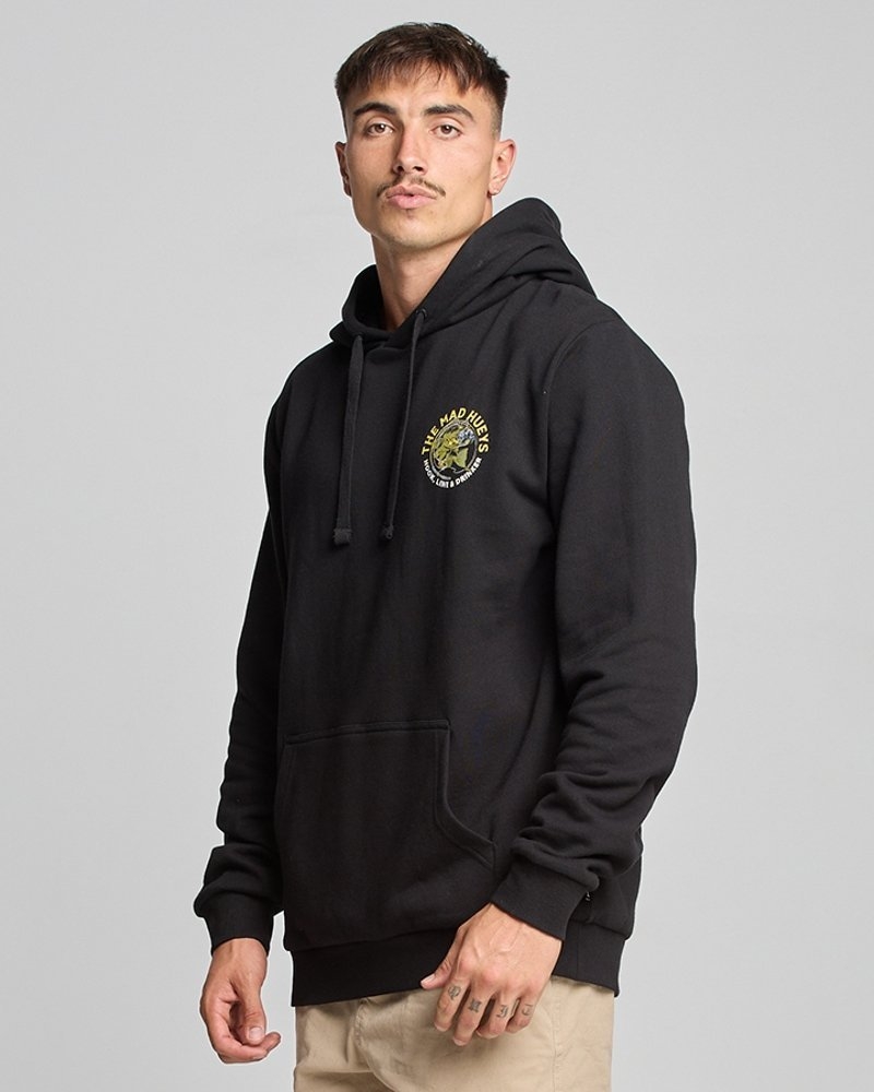 The Mad Hueys Hook Line and Drinker Pullover Fleece Hoodie