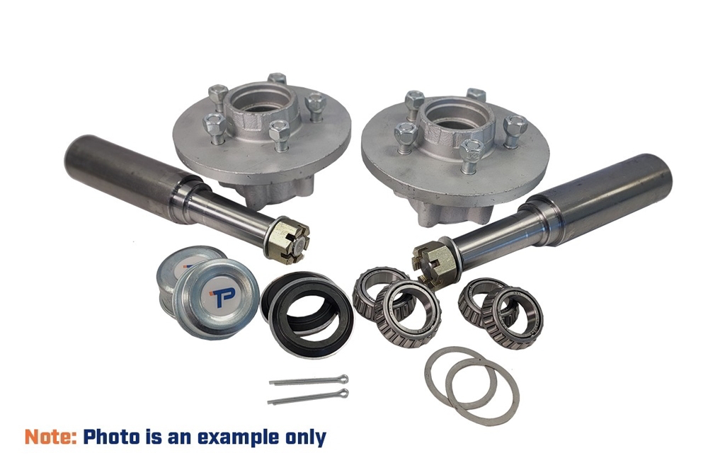 Trailparts 2500kg Hub Stub Set Blank 55mm Stub End