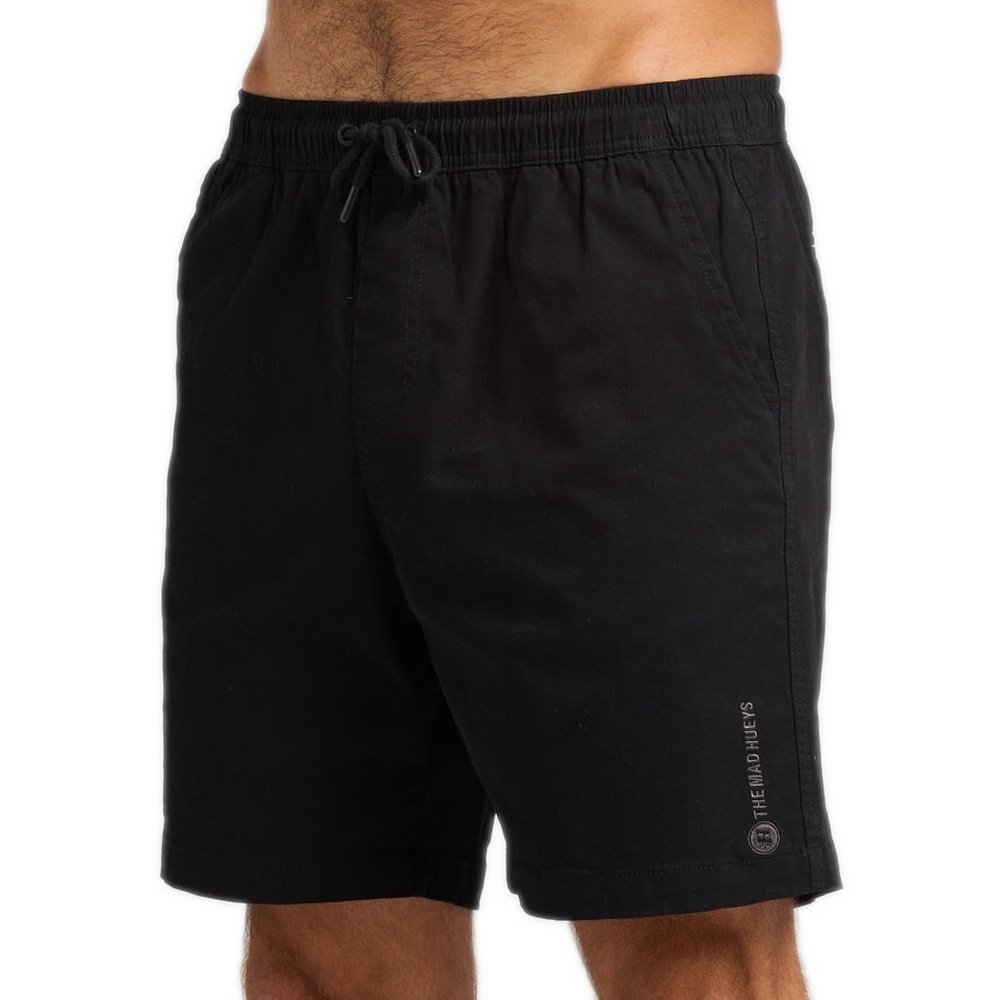 The Mad Hueys Stranded Mens Chino Shorts Black