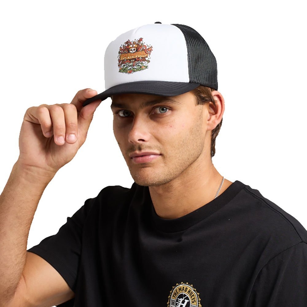 The Mad Hueys The Kraken Captain Foam Trucker Cap White