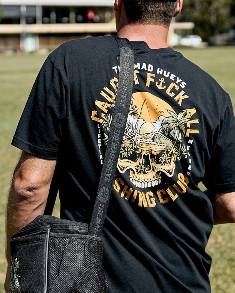 The Mad Hueys Caught Fk All Island Mens T-Shirt Black