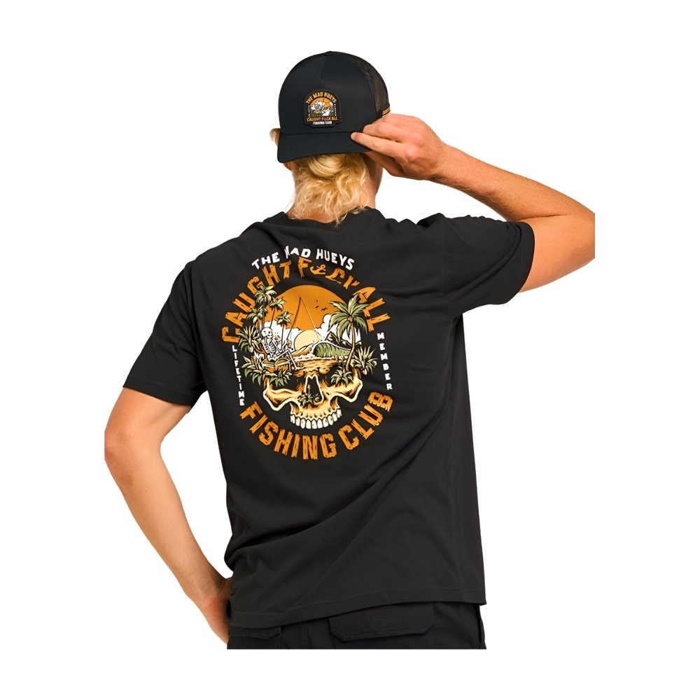 The Mad Hueys Caught Fk All Island Mens T-Shirt Black