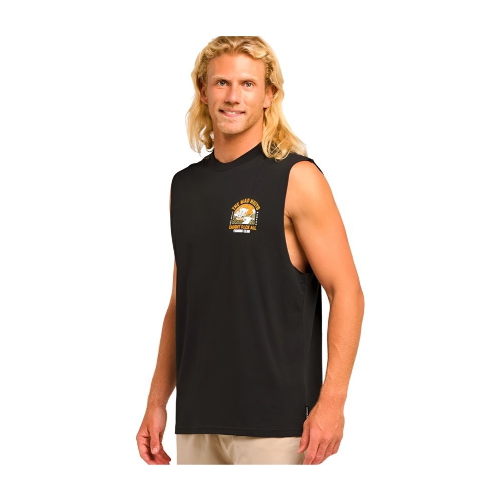 The Mad Hueys Caught Fk All Island Mens Muscle Shirt Black