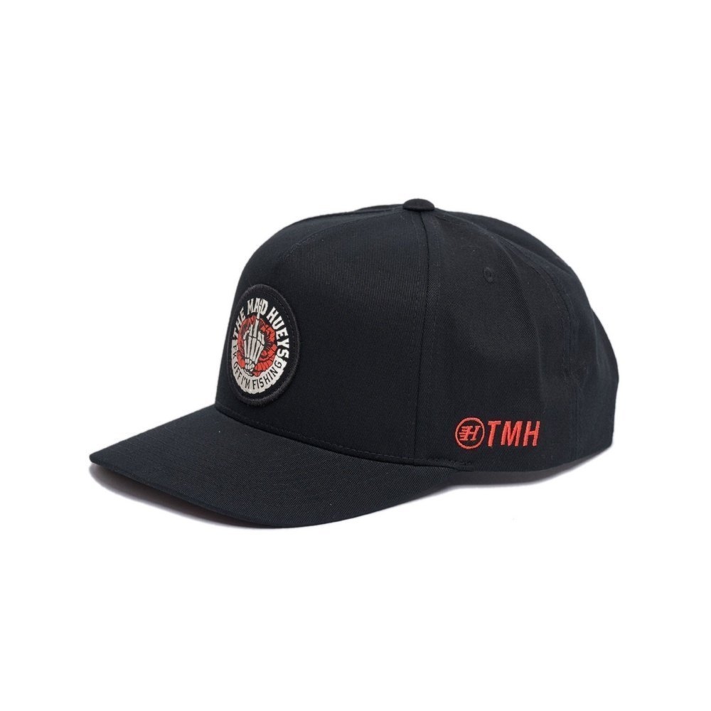 The Mad Hueys Shield Fk Off Twill Snapback Cap Black