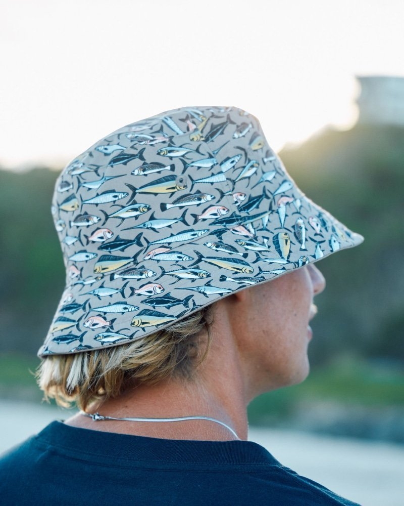 The Mad Hueys Pro Hueys Reversible Bucket Hat Taupe