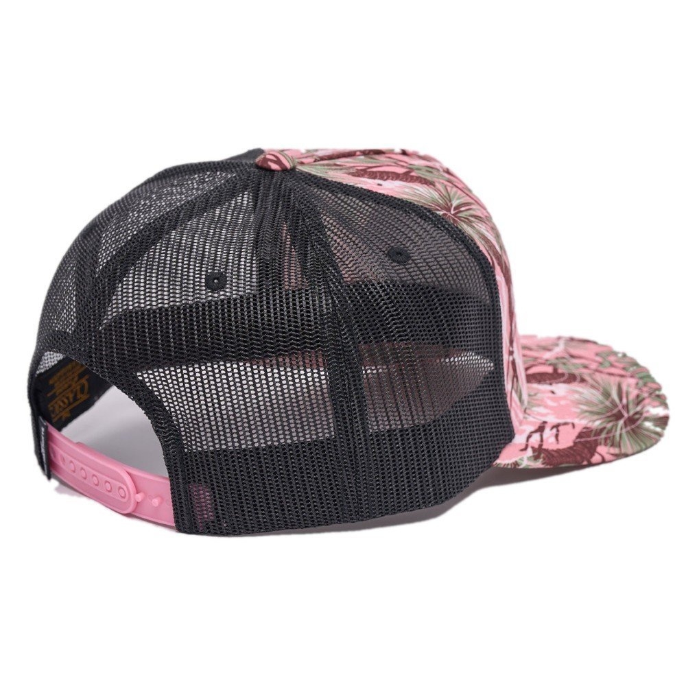 The Mad Hueys Pro Hueys Womens Twill Trucker Cap Pink Camo