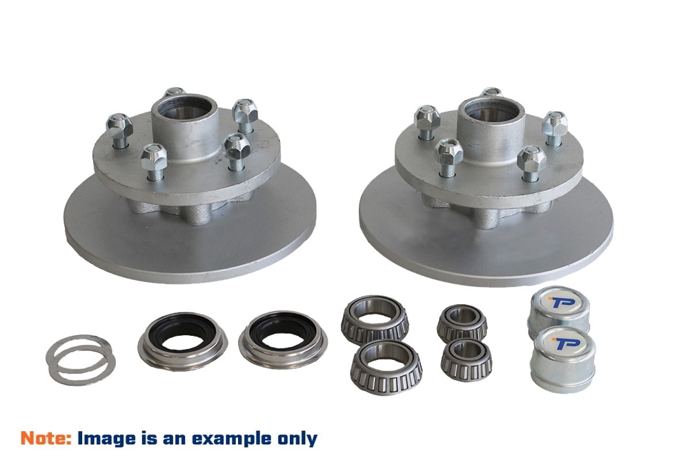 Trailparts 225mm Hub with Reversed Rotor Kit 5 x 4 1/2in 1750kg