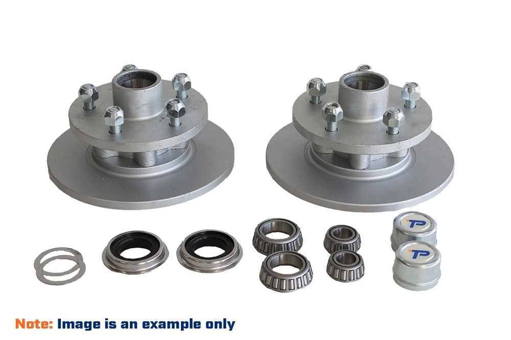 Trailparts 225mm Cast Iron Disc Brake 1500kg Hub Kit 6 x 5 1/2in