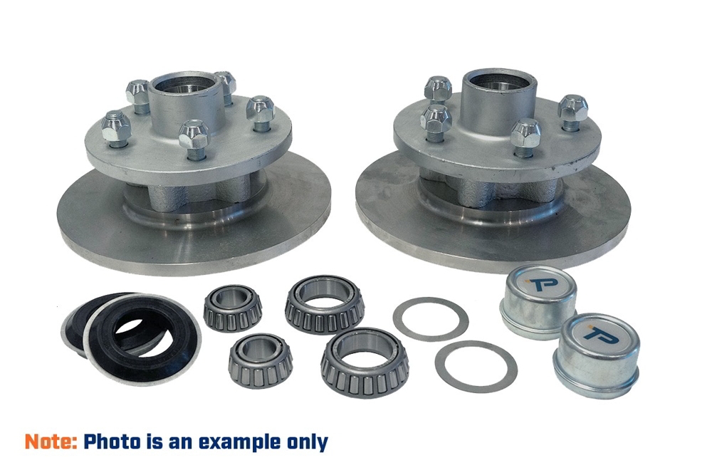Trailparts 225mm Stainless Disc Brake 1750kg Hub Kit 5 x 4 1/2in x 1/2in
