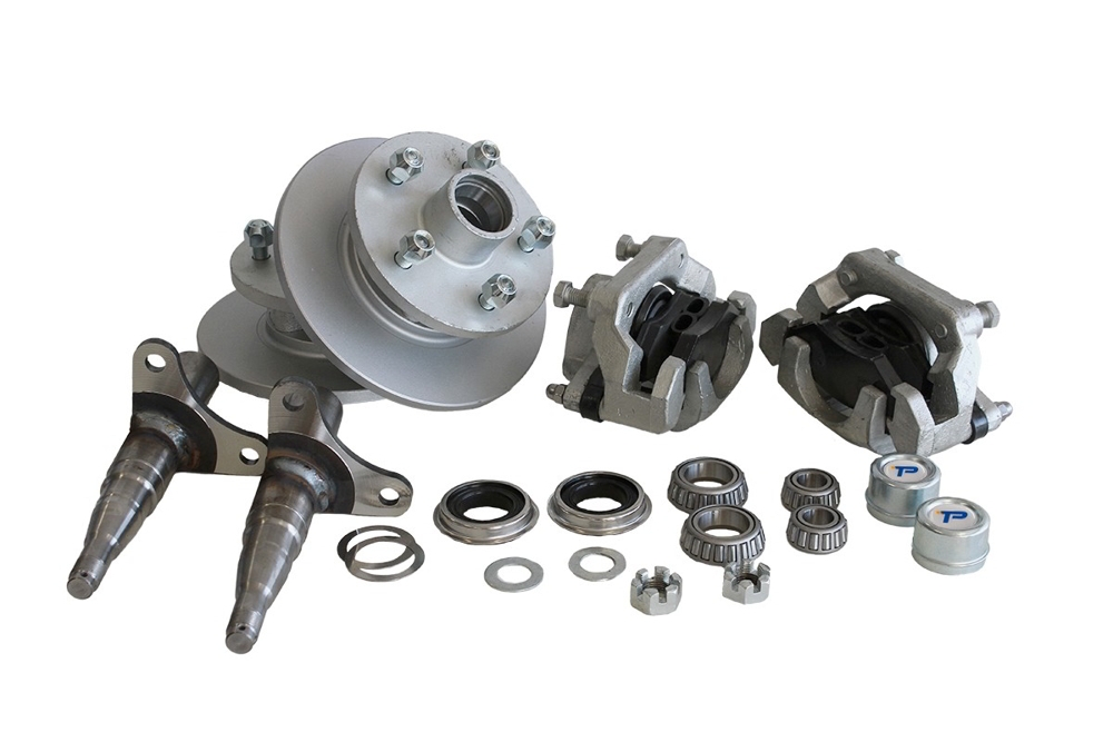 Trailparts 225mm HSS Strike Cast Hydraulic Disc Brake 1500kg 5x4 1/2in Economy