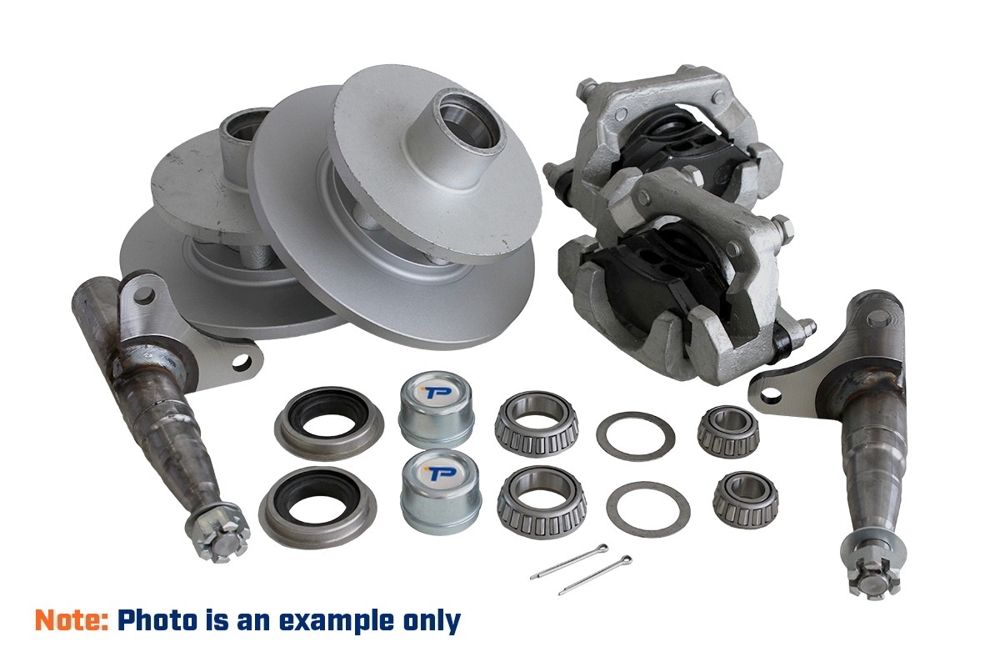 Trailparts 225mm HSS Strike Cast Hydraulic Disc Brake 1500kg 6x5 1/2in Eco