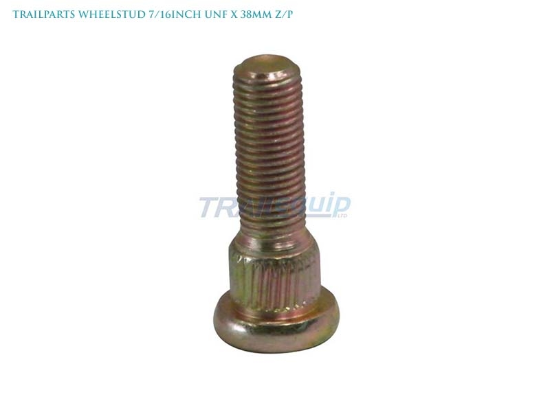 Trailparts Wheel Stud 7/16inch UNF x 38mm Z/P
