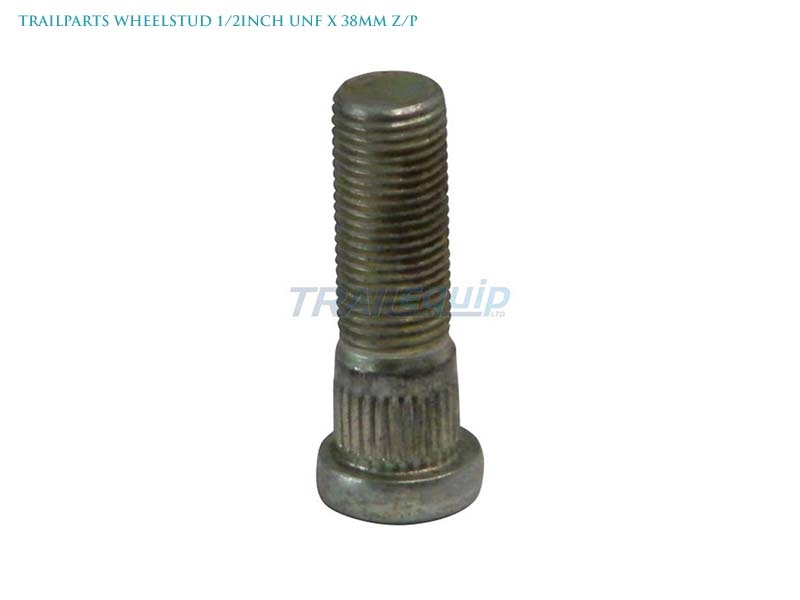 Trailparts Wheel Stud 1/2inch UNF x 38mm Z/P