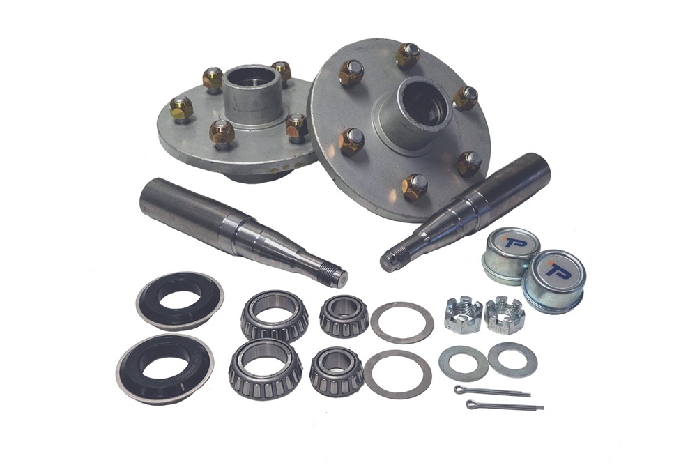 Trailparts 1750kg Hub Stub Set 6 x 5 1/2in 39mm Stub End