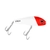 Halco Slidog 105 Stickbait 105mm 28g White Red Head