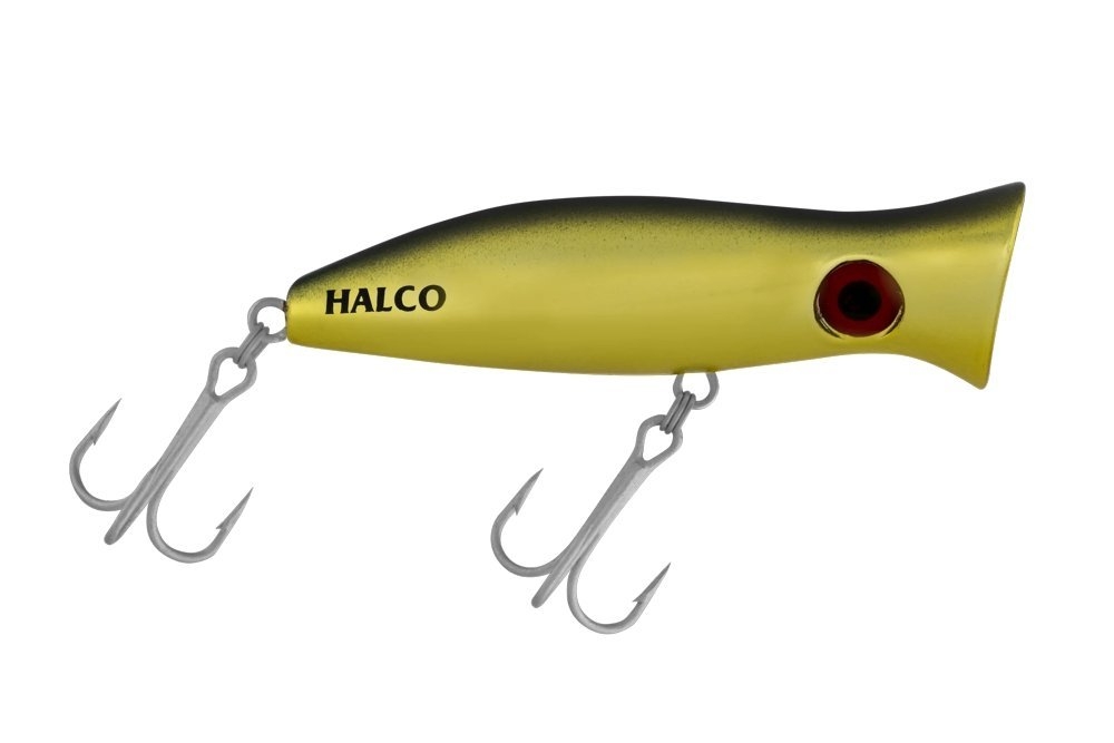 Halco Roosta Popper 80mm Chrome Gold Black Back