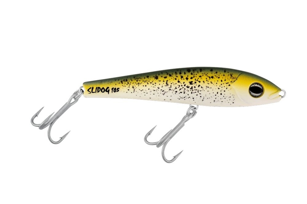 Halco Slidog 105 Stickbait 105mm 28g Mustard Grunter
