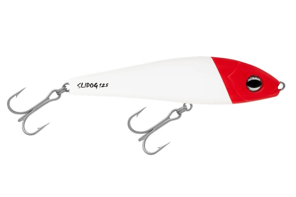 Halco Slidog 125 Stickbait 125mm 52g White Redhead