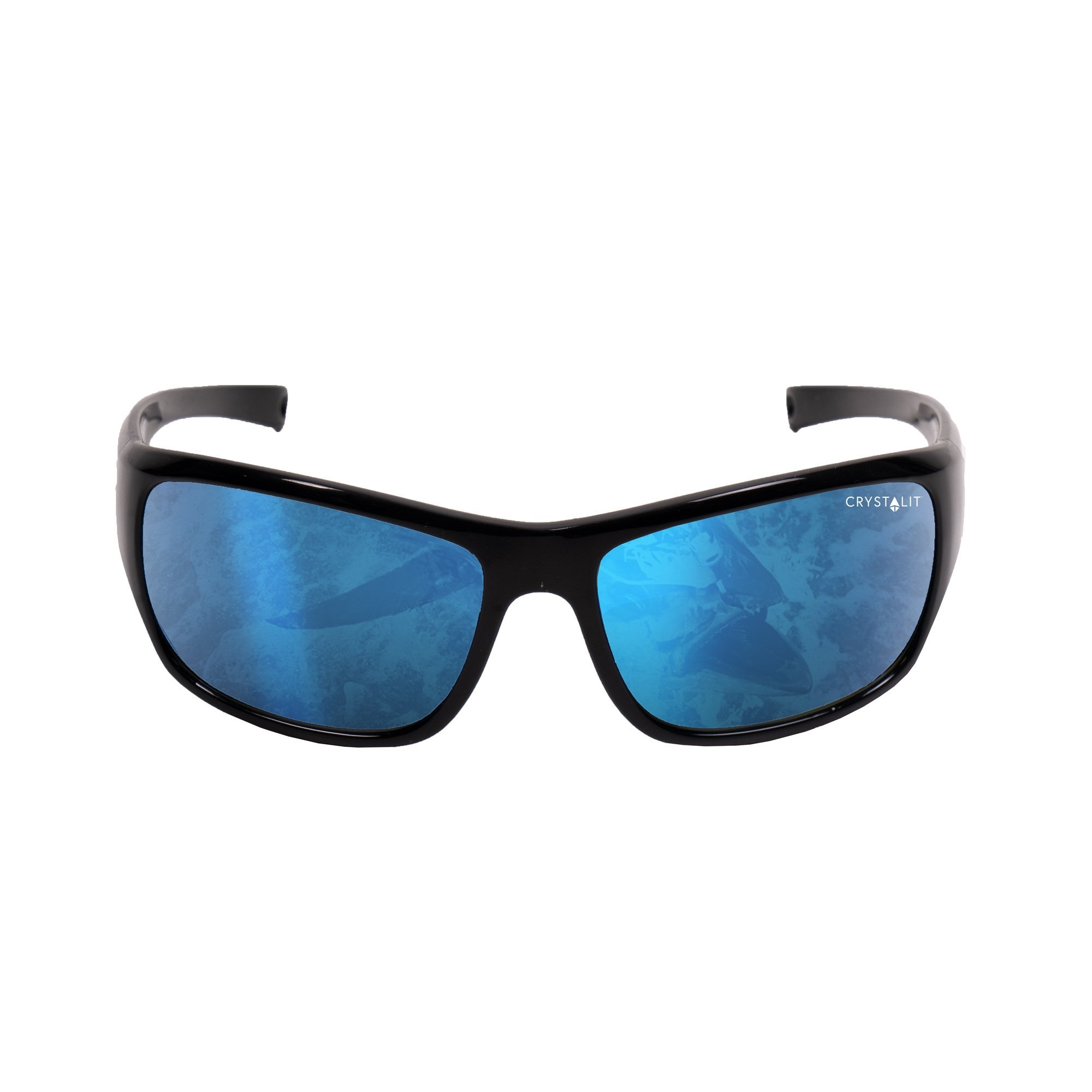 Stoney Creek Hammer Down Sunglasses Matte Black Frame Blue Mirror Lens