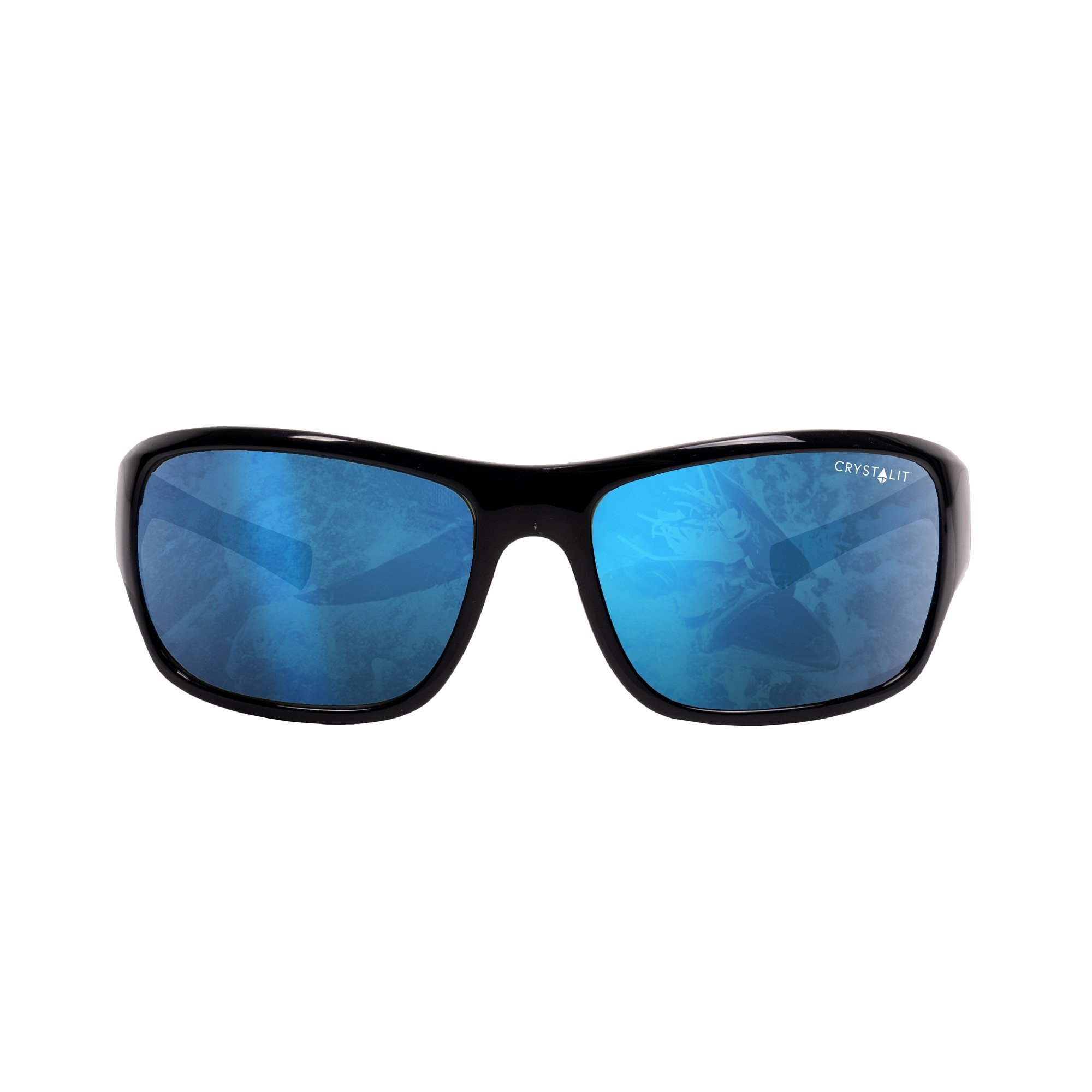 Stoney Creek Hammer Down Sunglasses Matte Black Frame Blue Mirror Lens
