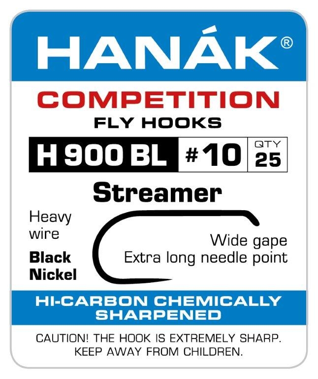 HANAK Competition H900BL Barbless Hooks #6 Qty 25