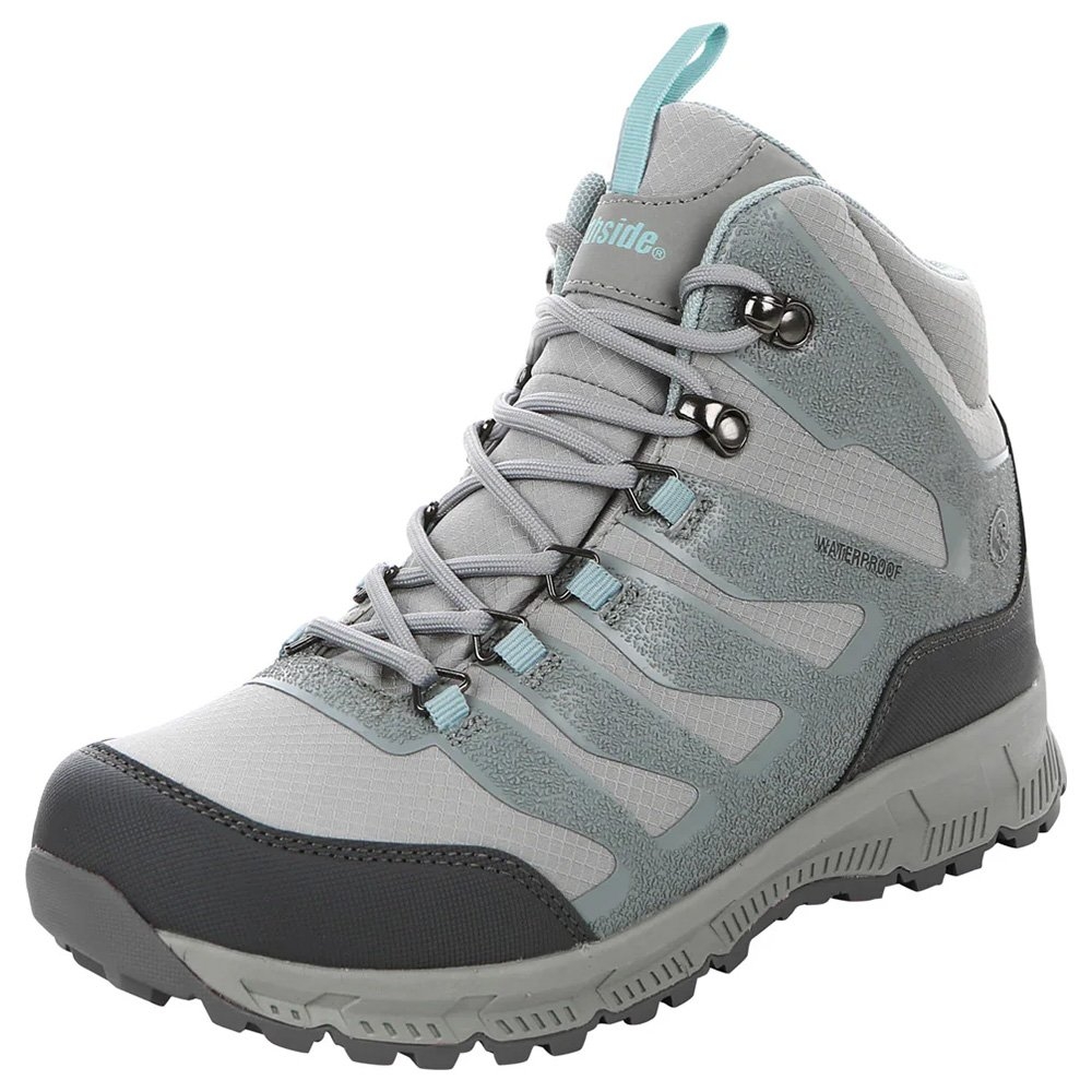 Northside Hargrove Womens Mid Hiking Boots Grey/Aqua US9