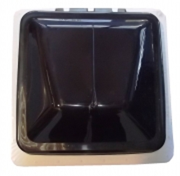 Metal Frame Roof Vent (360mm x 360mm) - Smoke Dome