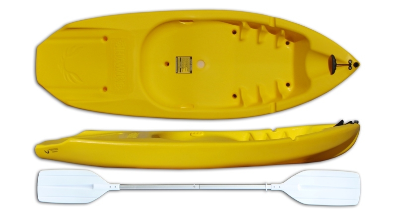 Phoenix Kayaks Hawk Kids Kayak with Paddle Yellow