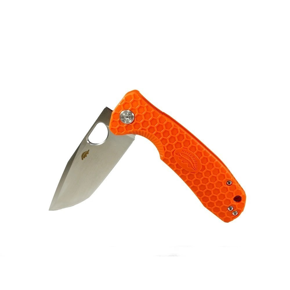 Honey Badger Tanto Folding Pocket Knife Orange 8cm