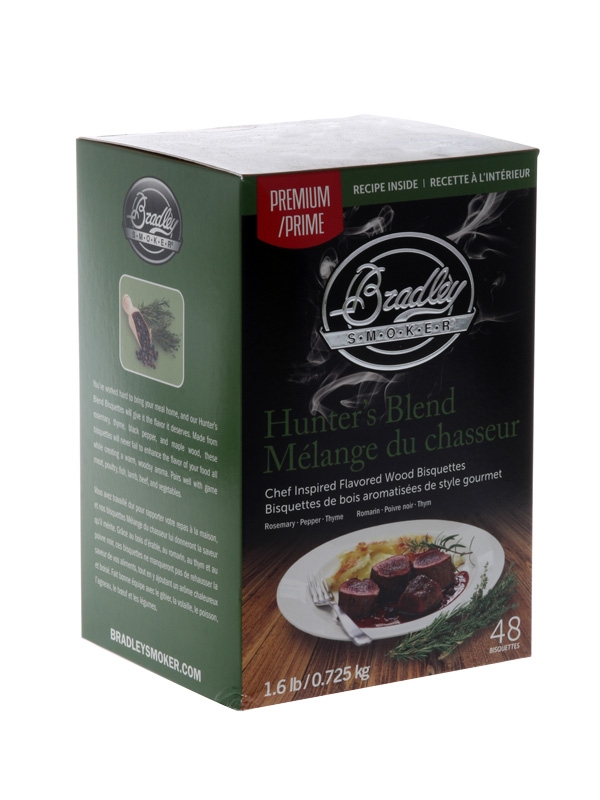 Bradley Smoker Premium Flavoured Bisquettes 48 Pack - Hunter's Blend
