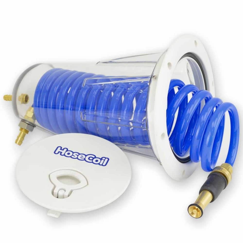HoseCoil Flush Mount Enclosure with 15ft 3/8in Hose