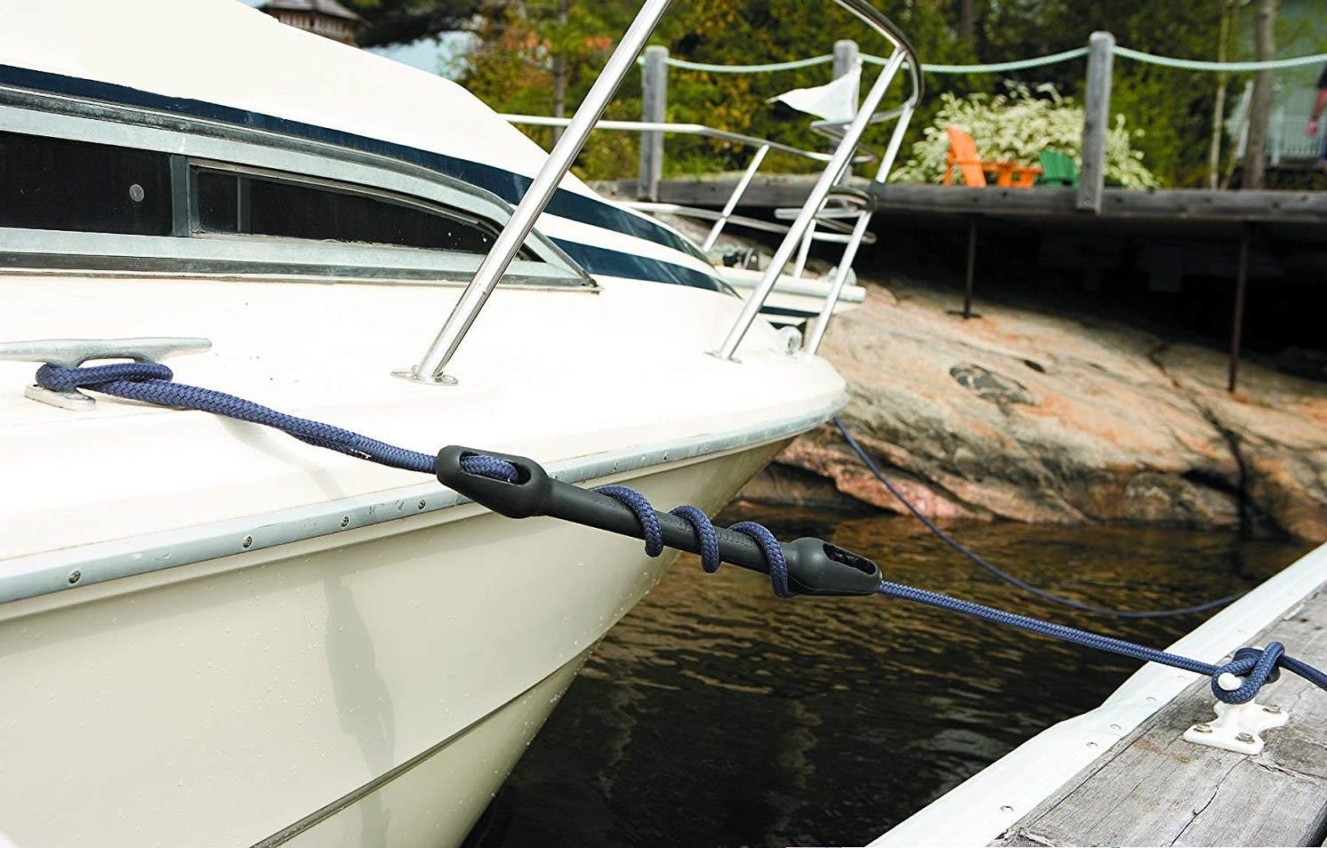 Boat Mooring Line Rubber Snubber 17in