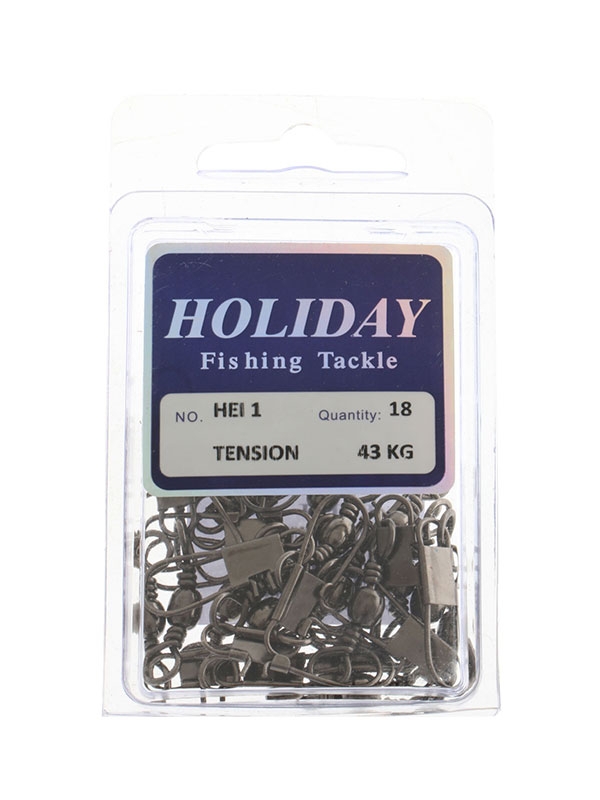 Holiday Barrel Swivel with Interlock Snaps and High Tension Strength