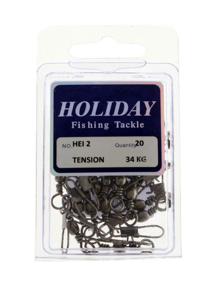 Holiday Barrel Swivel with Inter Snap Tension 34kg Qty 20 Holiday Barrel Swivel with Inter Snap Tension 34kg Qty 20