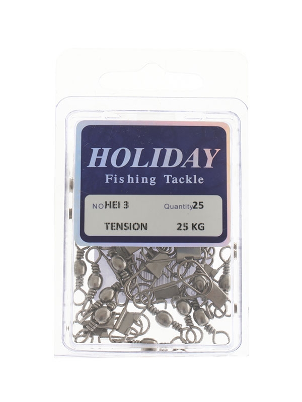 Holiday Barrel Swivel with Interlock Snaps and High Tension Strength