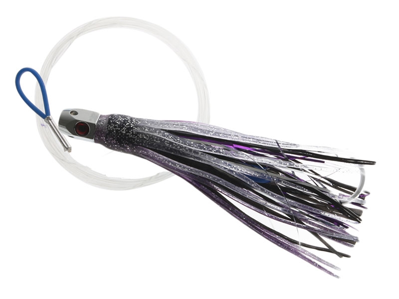 H2O Pro Hex Jet Xmas Tree Albacore Tuna Trolling Lure 12cm - Rigged Purple Flash