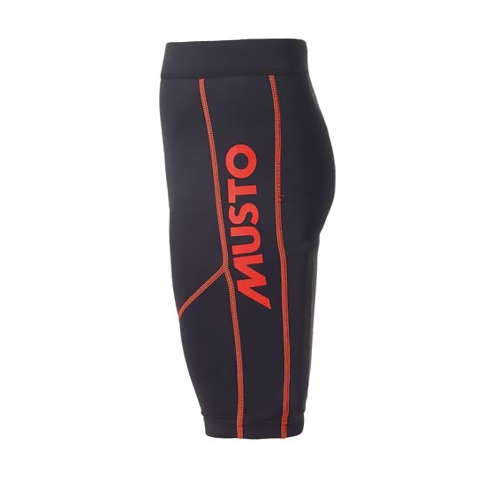 Musto Youth Sailing Shorts Black/Fire Orange Large Kids 12-13 Years