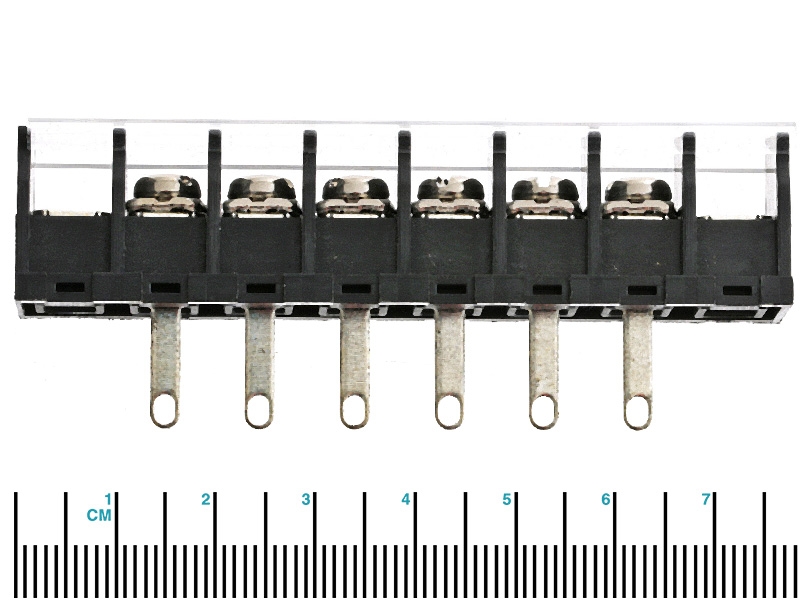 Terminal Block with Clear Cover 6-Way